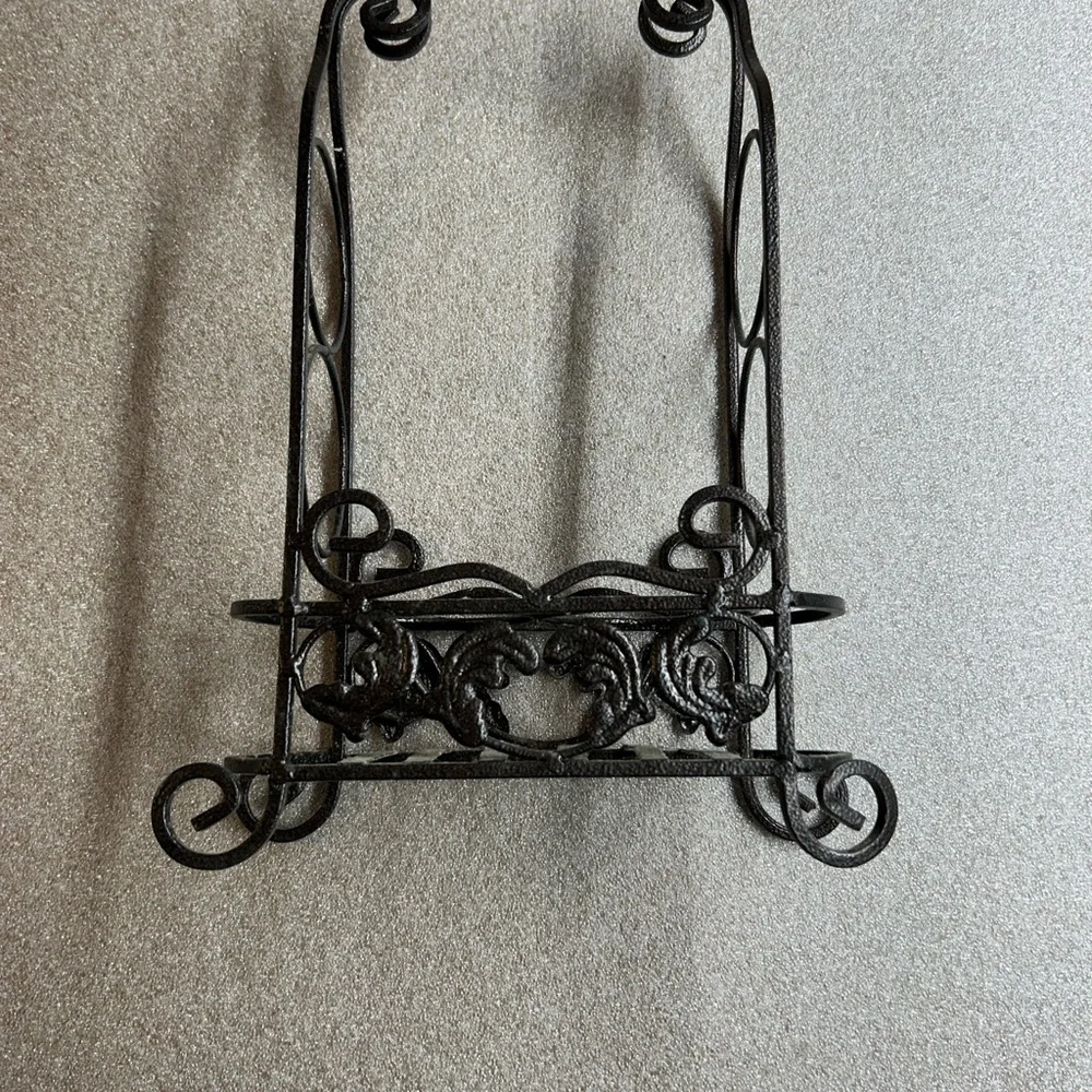Ornate Wrought Iron Wine Rack/Stand
